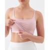 image:imageKSwiss Crop Tops for Women  Adjustable Thin Straps Square Neck Padded Sports BraPink