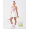 image:imageKSwiss Crop Tops for Women  Adjustable Thin Straps Square Neck Padded Sports BraPink