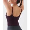 image:imageKSwiss Crop Tops for Women  Adjustable Thin Straps Square Neck Padded Sports BraPurple