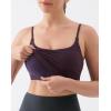image:imageKSwiss Crop Tops for Women  Adjustable Thin Straps Square Neck Padded Sports BraPurple