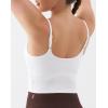 image:imageKSwiss Crop Tops for Women  Adjustable Thin Straps Square Neck Padded Sports BraWhite