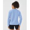 image:imageKSwiss Cropped Sweatshirts for Women  Crewneck Pullover Sweatshirt Long Sleeve Workout Crop Tops Soft and LightweightBlue