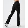 image:imageKSwiss Flare Leggings for Women  Soft Stretchy High Waist Yoga Pants Workout Gym CasualBlack