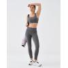 image:imageKSwiss High Waisted Leggings for Women  No See Through Seamless Yoga Workout Lounge Athletic Pants Soft StretchySilverBlack