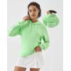 image:imageKSwiss Hoodies for Women  Long Sleeve Pullover Hooded Sweatshirt with Pocket Casual Athletic Workout TopGreenWht