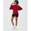 image:imageKSwiss Hoodies for Women  Long Sleeve Pullover Hooded Sweatshirt with Pocket Casual Athletic Workout TopRedBlack