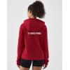 image:imageKSwiss Hoodies for Women  Long Sleeve Pullover Hooded Sweatshirt with Pocket Casual Athletic Workout TopRedBlack