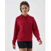 image:imageKSwiss Hoodies for Women  Long Sleeve Pullover Hooded Sweatshirt with Pocket Casual Athletic Workout TopRedBlack