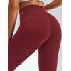 image:imageKSwiss Leggings for Women  Soft Stretchy High Waist 25 with Pockets Lounge Yoga Pants Workout Athletic Casual01mini Pocketred Brown