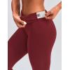 image:imageKSwiss Leggings for Women  Soft Stretchy High Waist 25 with Pockets Lounge Yoga Pants Workout Athletic Casual01mini Pocketred Brown