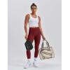 image:imageKSwiss Leggings for Women  Soft Stretchy High Waist 25 with Pockets Lounge Yoga Pants Workout Athletic Casual02side Pocketsred Brown