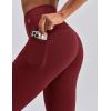 image:imageKSwiss Leggings for Women  Soft Stretchy High Waist 25 with Pockets Lounge Yoga Pants Workout Athletic Casual02side Pocketsred Brown