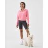 image:imageKSwiss Quarter Zip Sweatshirts for Women Long Sleeve Pullover Hoodies with Pockets Mock Neck Crop Tops Spring OutfitsPinkMisc