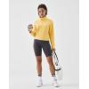 image:imageKSwiss Quarter Zip Sweatshirts for Women Long Sleeve Pullover Hoodies with Pockets Mock Neck Crop Tops Spring OutfitsYellow