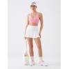 image:imageKSwiss Ruched Longline Sports Bras for Women  Racerback V Neck Padded Yoga Tank Wide Straps Crop TopsPink