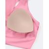 image:imageKSwiss Ruched Longline Sports Bras for Women  Racerback V Neck Padded Yoga Tank Wide Straps Crop TopsPink