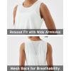 image:imageKSwiss Sleeveless Workout Tops for Women  Breathable Lightweight Athletic Running Tank Tops Active Tennis Yoga ShirtsWhite