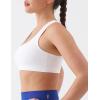 image:imageKSwiss Sports Bras for Women  Light Impact CrossBack Thin Straps Yoga Athletic TopsWhite
