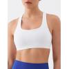 image:imageKSwiss Sports Bras for Women  Light Impact CrossBack Thin Straps Yoga Athletic TopsWhite