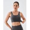 image:imageKSwiss Sports Bras for Women  Scoop Neck Padded Strappy Sports Bras Light Support Graphene Fiber Workout Yoga Gym TopsSilverBlack