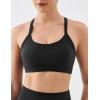 image:imageKSwiss Sports Bras for Women  Thin Strappy Racerback Light Impact Yoga TopsBlack