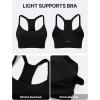 image:imageKSwiss Sports Bras for Women  Thin Strappy Racerback Light Impact Yoga TopsBlack