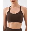 image:imageKSwiss Sports Bras for Women  Thin Strappy Racerback Light Impact Yoga TopsBrown