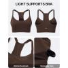 image:imageKSwiss Sports Bras for Women  Thin Strappy Racerback Light Impact Yoga TopsBrown