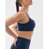 image:imageKSwiss Sports Bras for Women  Thin Straps U Back Light Impact Strappy Wireless Padded Yoga Workout Gym TopsBlue