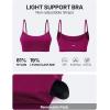 image:imageKSwiss Sports Bras for Women  Thin Straps U Back Light Impact Strappy Wireless Padded Yoga Workout Gym TopsPink