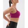 image:imageKSwiss Sports Bras for Women  Thin Straps U Back Light Impact Strappy Wireless Padded Yoga Workout Gym TopsPink