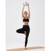 image:imageKSwiss Sports Bras for Women Adjustable  Thin Straps Light Impact Strappy Wireless Padded Yoga Workout Gym TopsBlack