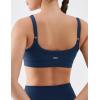 image:imageKSwiss Sports Bras for Women Adjustable  Thin Straps Light Impact Strappy Wireless Padded Yoga Workout Gym TopsBlue