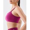 image:imageKSwiss Sports Bras for Women Adjustable  Thin Straps Light Impact Strappy Wireless Padded Yoga Workout Gym TopsPink
