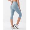 image:imageKSwiss Womens 16 Capri Leggings  No Front Seam Soft Stretchy High WaistBlue