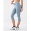 image:imageKSwiss Womens 16 Capri Leggings  No Front Seam Soft Stretchy High WaistBlue