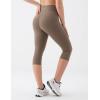 image:imageKSwiss Womens 16 Capri Leggings  No Front Seam Soft Stretchy High WaistBrown