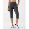 image:imageKSwiss Womens 16 Capri Leggings  No Front Seam Soft Stretchy High WaistGray
