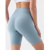 image:imageKSwiss Womens 8 Biker Shorts  No Front Seam Compression Stretchy High Waist Workout Gym Running ShortsBlue
