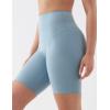 image:imageKSwiss Womens 8 Biker Shorts  No Front Seam Compression Stretchy High Waist Workout Gym Running ShortsBlue