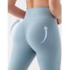 image:imageKSwiss Womens 8 Biker Shorts  No Front Seam Compression Stretchy High Waist Workout Gym Running ShortsBlue