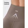 image:imageKSwiss Womens 8 Biker Shorts  No Front Seam Compression Stretchy High Waist Workout Gym Running ShortsBrown