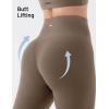 image:imageKSwiss Womens 8 Biker Shorts  No Front Seam Compression Stretchy High Waist Workout Gym Running ShortsBrown