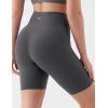 image:imageKSwiss Womens 8 Biker Shorts  No Front Seam Compression Stretchy High Waist Workout Gym Running ShortsGray