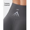 image:imageKSwiss Womens 8 Biker Shorts  No Front Seam Compression Stretchy High Waist Workout Gym Running ShortsGray
