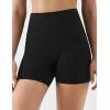 image:imageKSwiss Womens Biker Shorts  4 High Waisted No Front Seam Stretchy Soft Yoga Gym Workout ShortsBlack