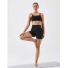 image:imageKSwiss Womens Biker Shorts  4 High Waisted No Front Seam Stretchy Soft Yoga Gym Workout ShortsBlack