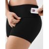 image:imageKSwiss Womens Biker Shorts  4 High Waisted No Front Seam Stretchy Soft Yoga Gym Workout ShortsBlack