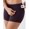 image:imageKSwiss Womens Biker Shorts  4 High Waisted No Front Seam Stretchy Soft Yoga Gym Workout ShortsPurple