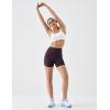 image:imageKSwiss Womens Biker Shorts  4 High Waisted No Front Seam Stretchy Soft Yoga Gym Workout ShortsPurple